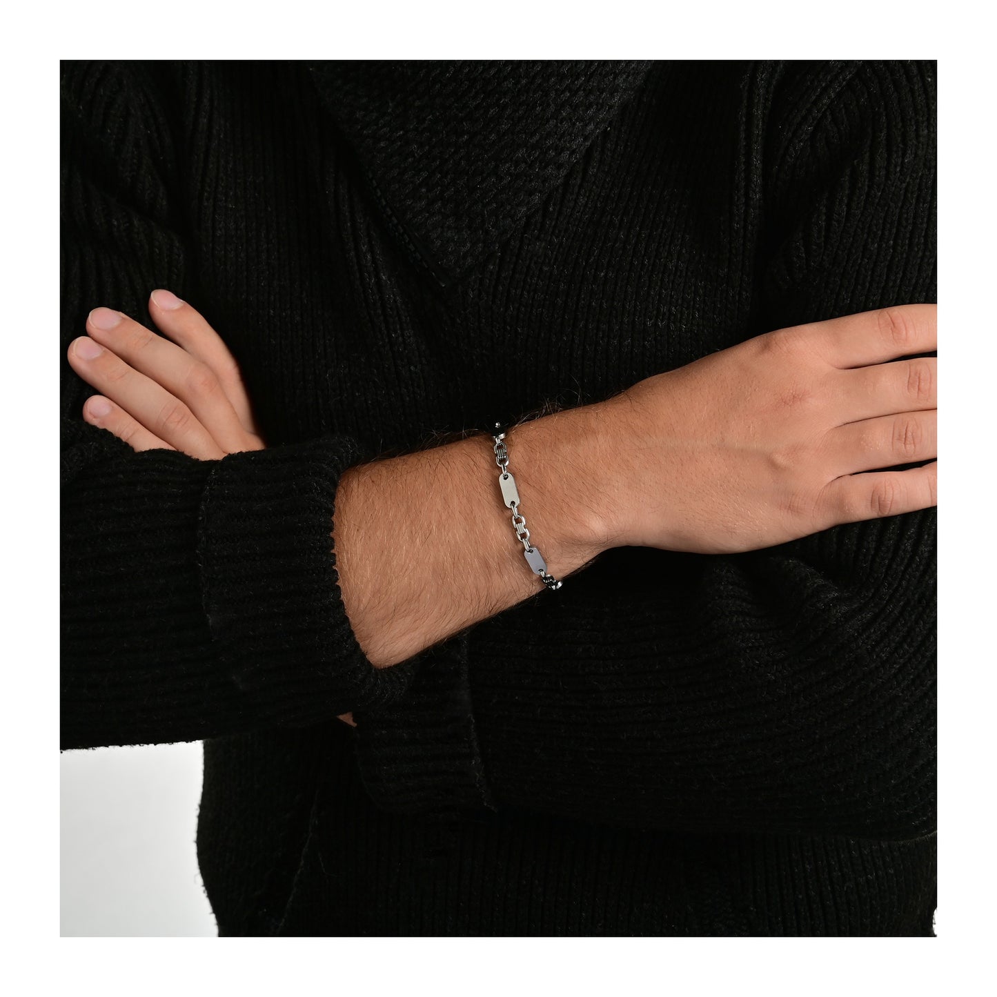 Unisex Armband aus Edelstahl 19 cm