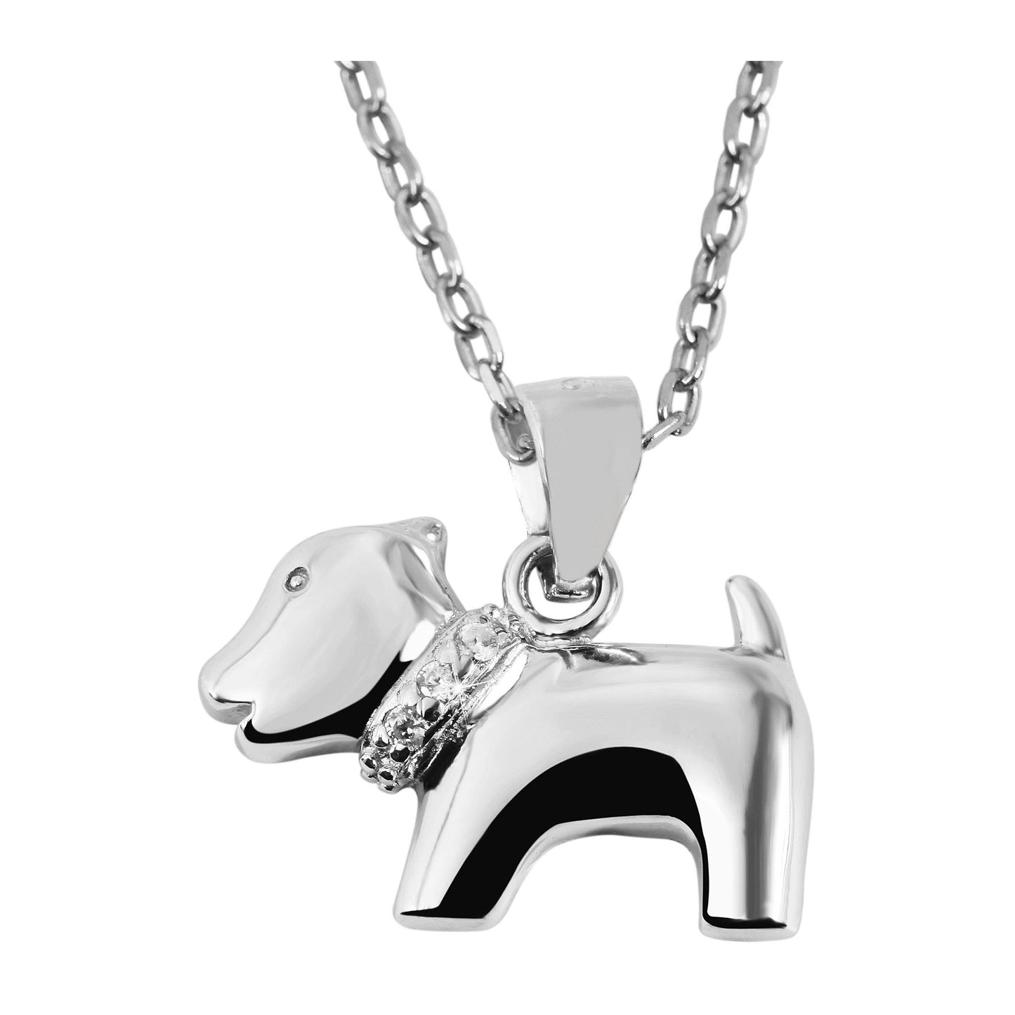 Damen Anhänger – Charmanhänger aus 925 Silber mit Zirkonia
