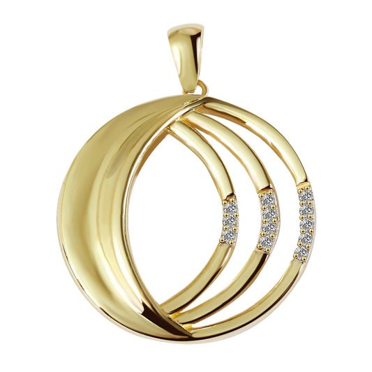 Damen Anhänger aus 333 Gold mit Zirkonia