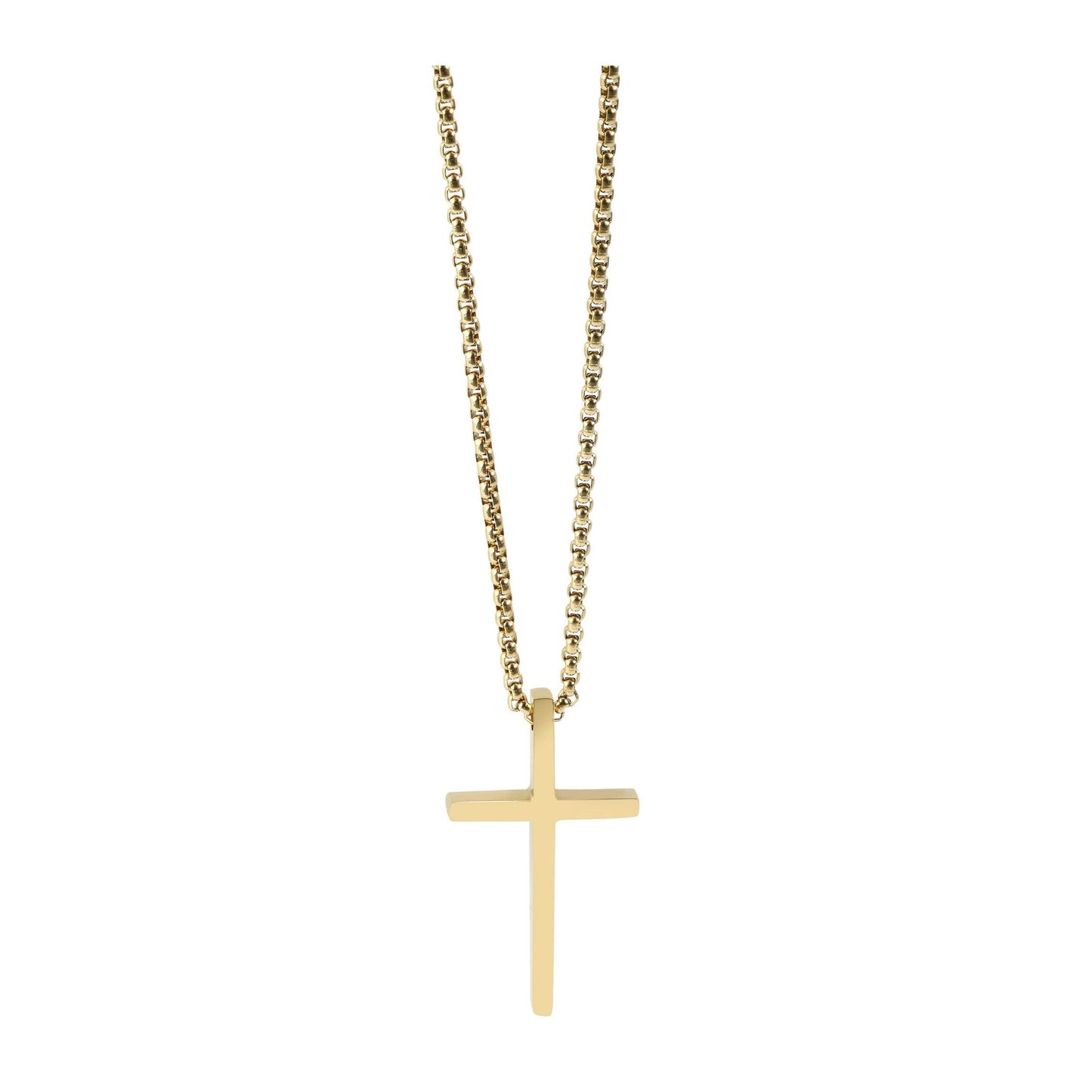 Unisex Halskette mit Anhänger – Kreuz aus Edelstahl
