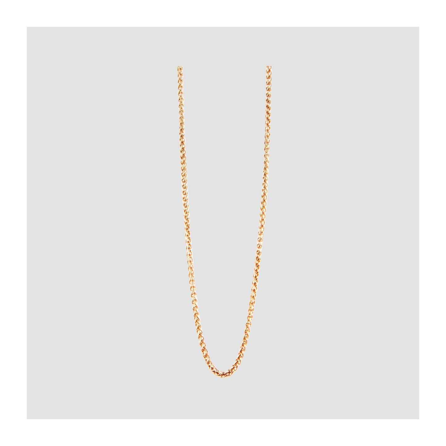 Unisex Halskette – Kordelkette aus Edelstahl 70+5