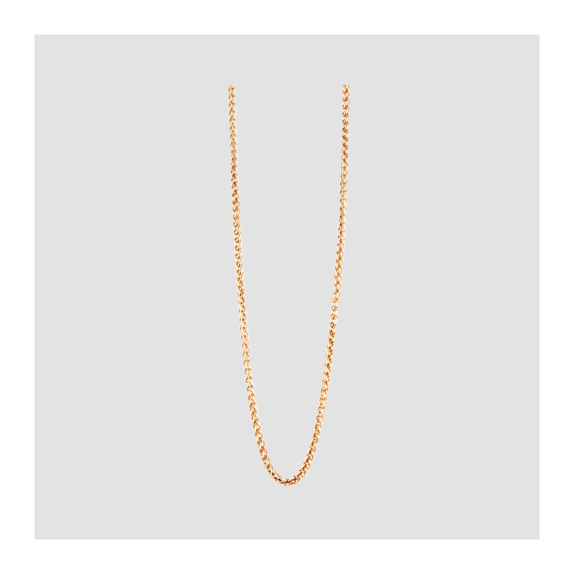 Unisex Halskette – Kordelkette aus Edelstahl 70+5