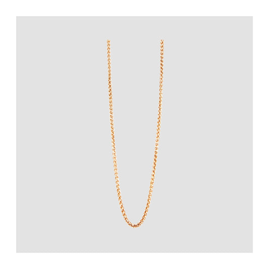 Unisex Halskette – Kordelkette aus Edelstahl 70+5