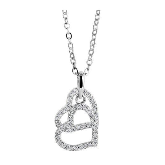 Damen Halskette mit Anhänger – Herz aus 925 Silber