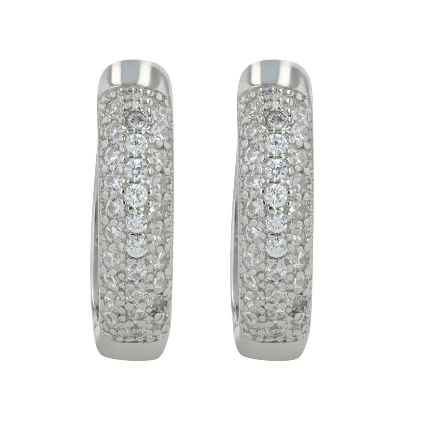 Damen Ohrringe – Klappcreole aus 925 Silber
