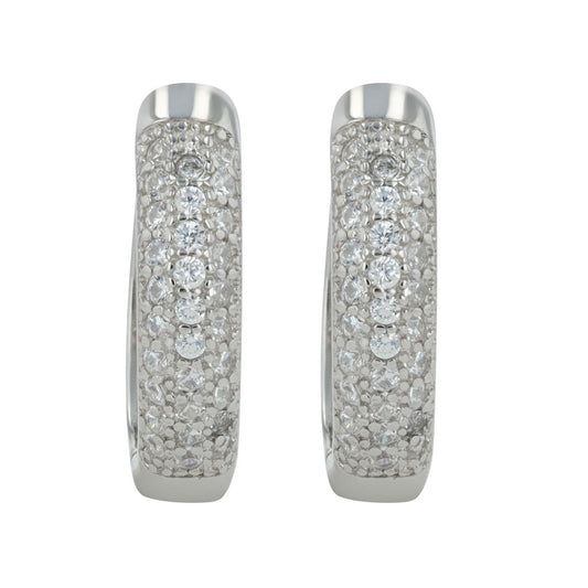 Damen Ohrringe – Klappcreole aus 925 Silber