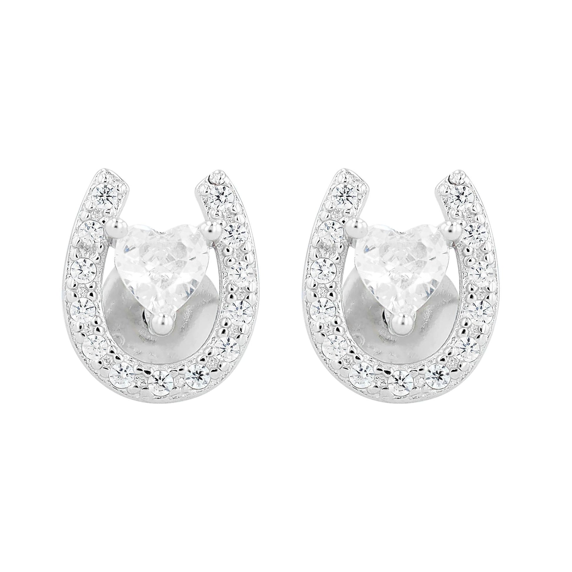 Damen Ohrringe – Ohrstecker aus 925 Silber mit Zirkonia