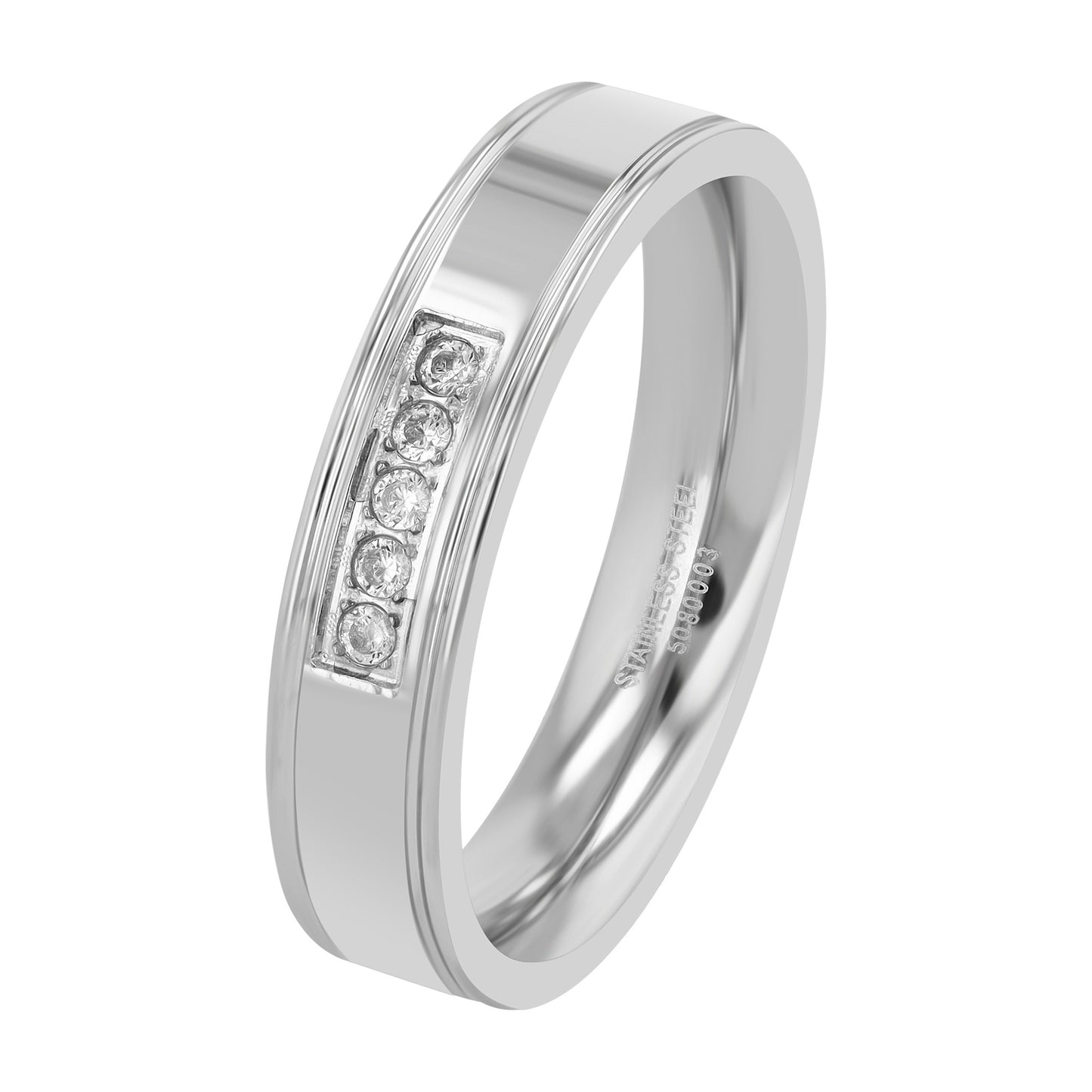 Damen Ring aus Edelstahl