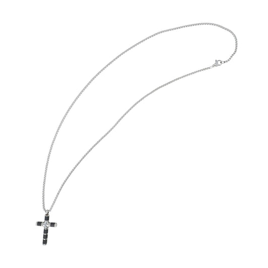 Unisex Halskette mit Anhänger – Kreuz aus Edelstahl