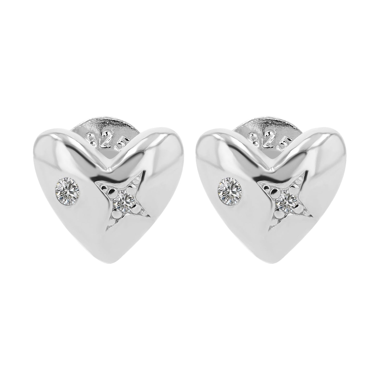 Damen Ohrringe – Ohrstecker aus 925 Silber mit Zirkonia