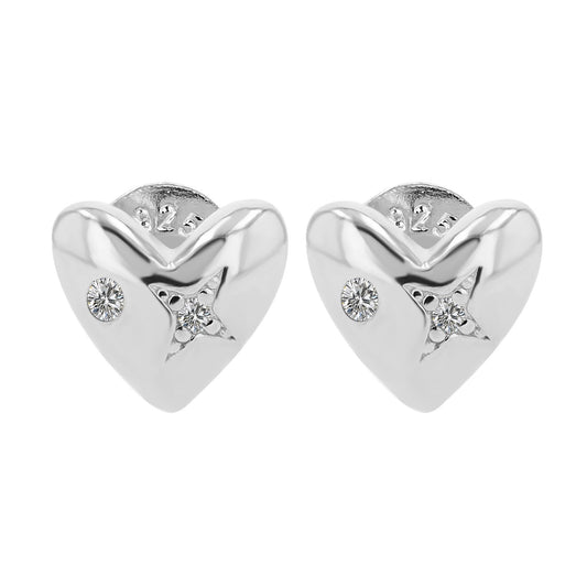 Damen Ohrringe – Ohrstecker aus 925 Silber mit Zirkonia