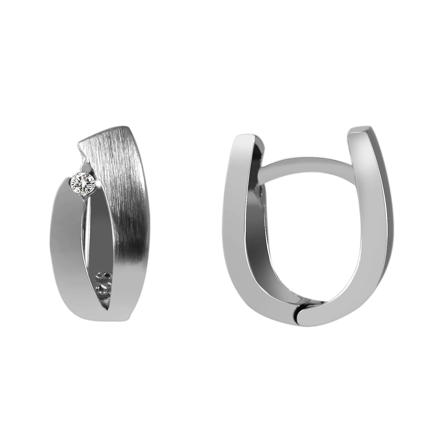 Damen Ohrringe – Klappcreole aus 925 Silber