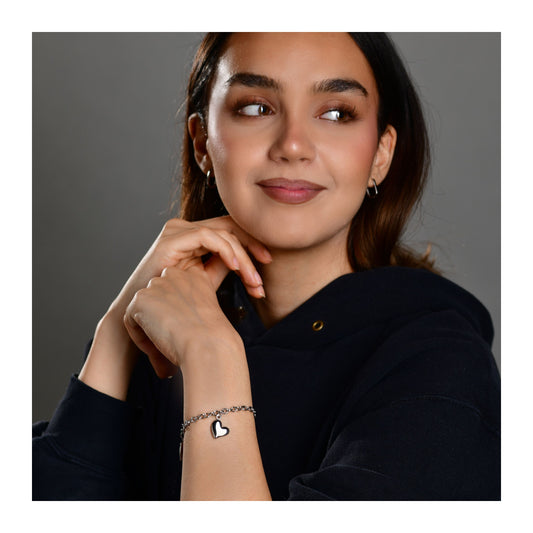 Damen Armband aus Edelstahl 21 cm