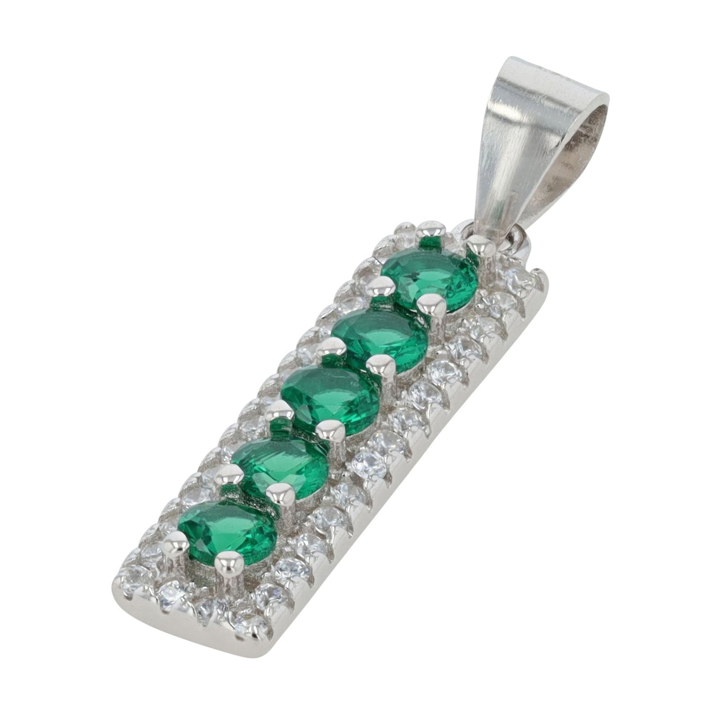 Damen Anhänger – Herzanhänger aus 925 Silber mit Zirkonia