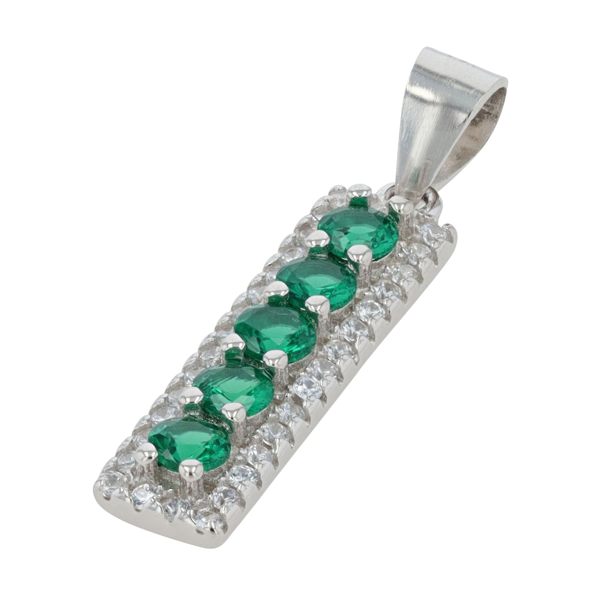 Damen Anhänger – Herzanhänger aus 925 Silber mit Zirkonia