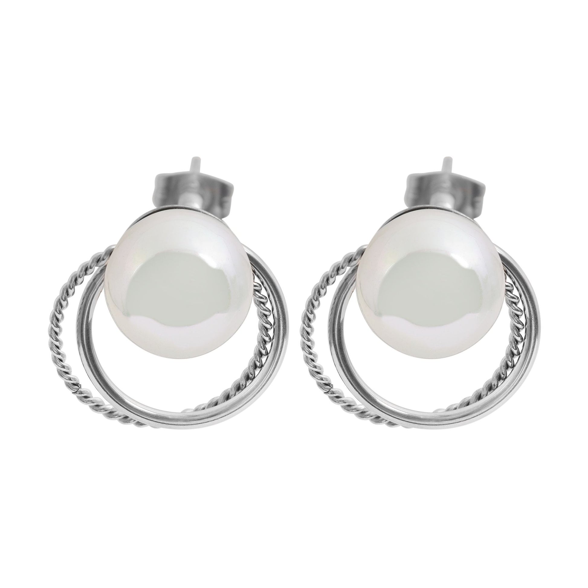 Damen Ohrringe – Ohrstecker aus Edelstahl mit Perle