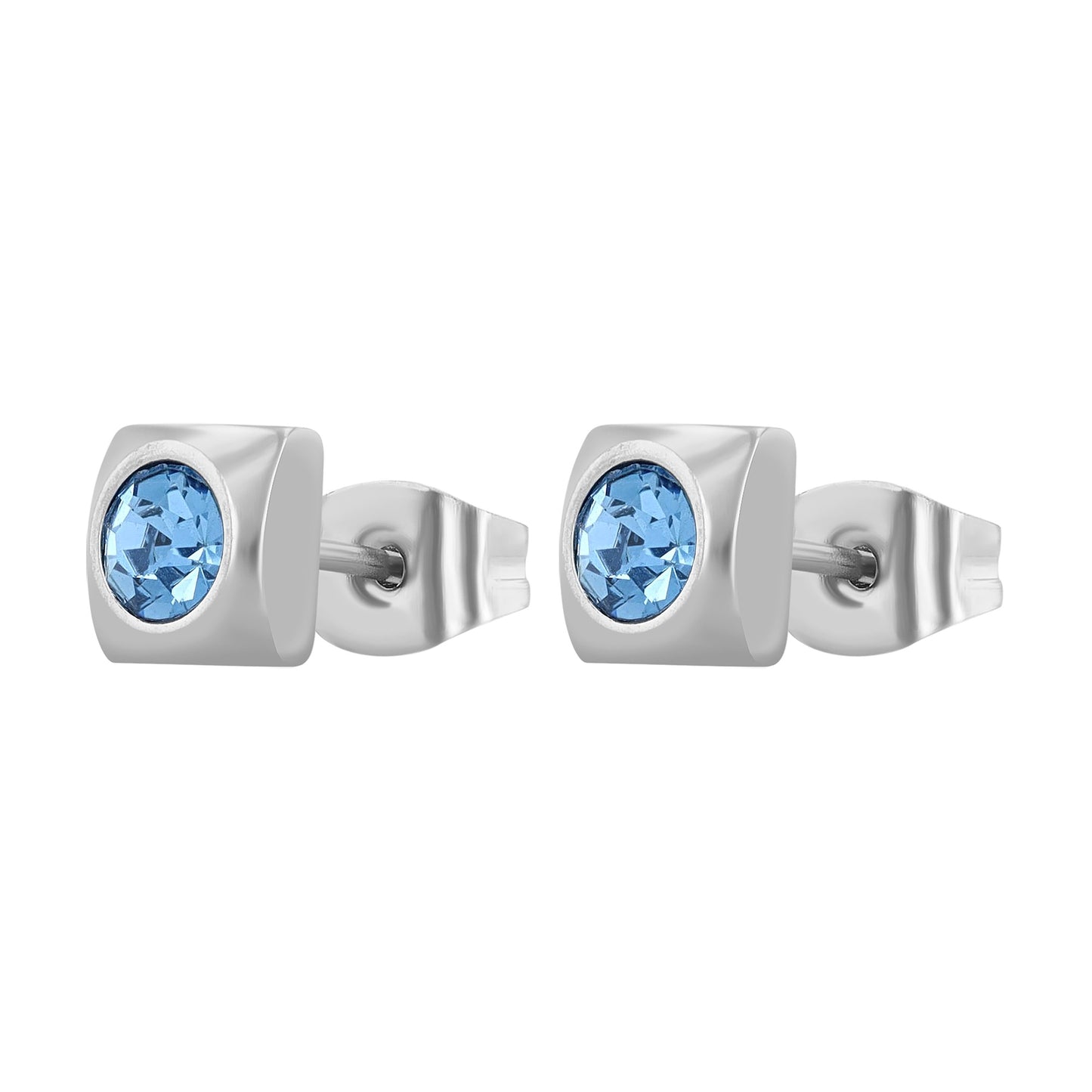Damen Ohrringe – Ohrstecker aus Edelstahl mit Strass Steinchen