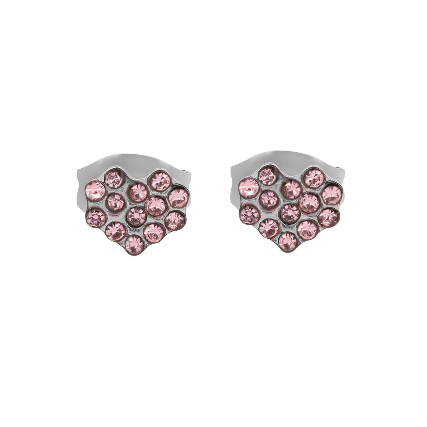 Damen Ohrringe – Ohrstecker aus Edelstahl mit Strass Steinchen