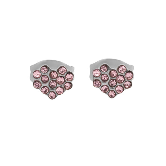 Damen Ohrringe – Ohrstecker aus Edelstahl mit Strass Steinchen