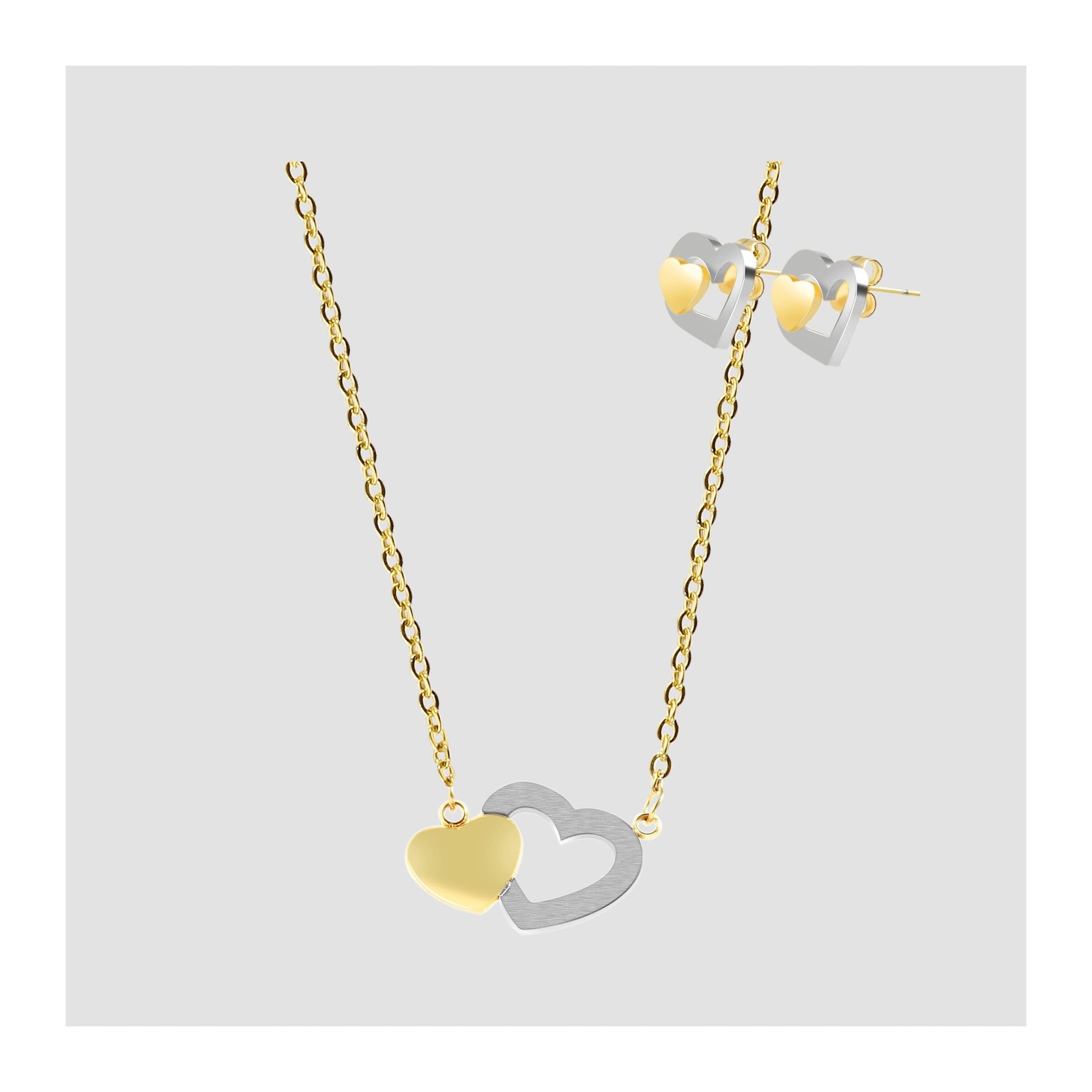 Damen Halskette aus Edelstahl 45 cm