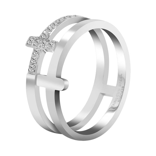 Damen Ring aus Edelstahl