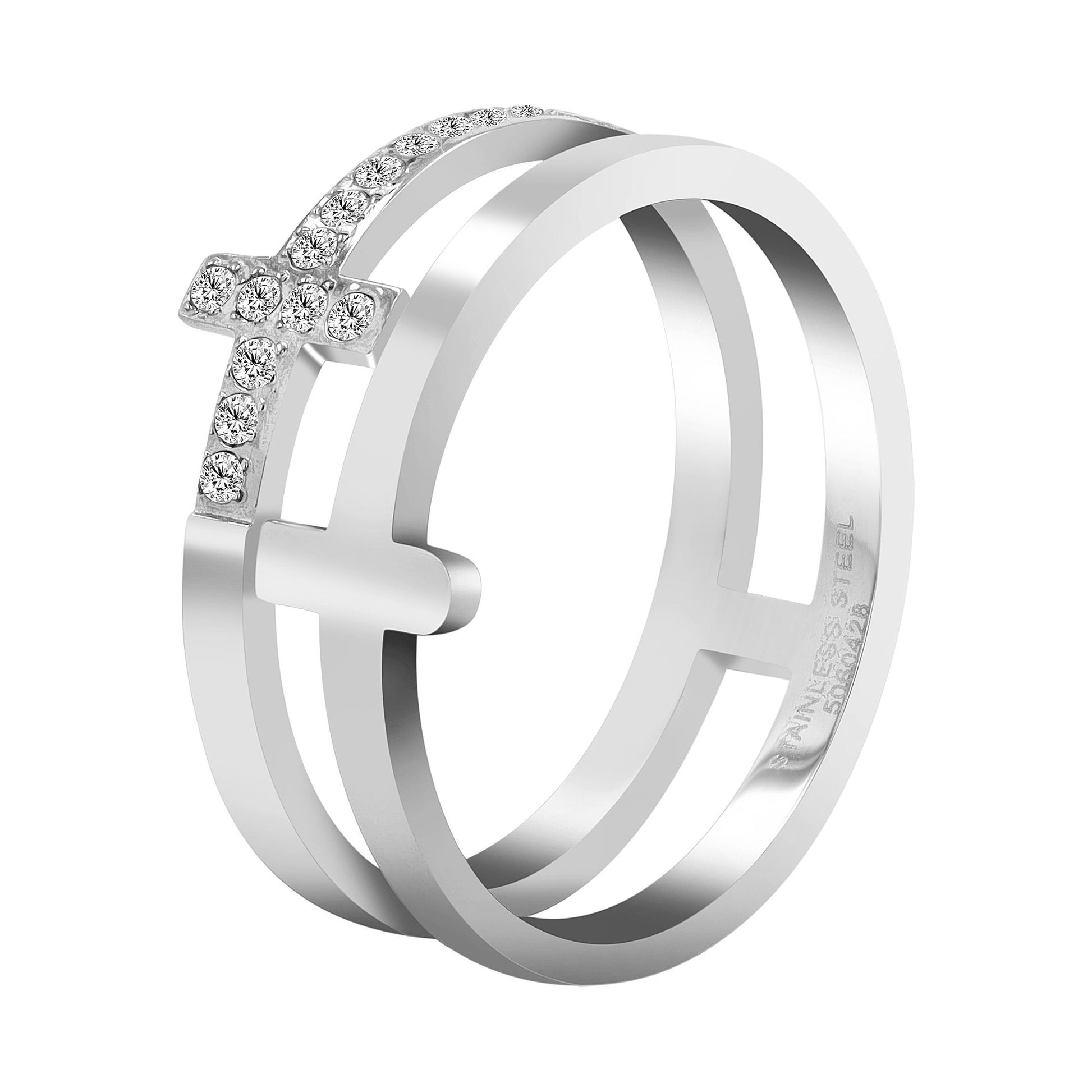 Damen Ring aus Edelstahl