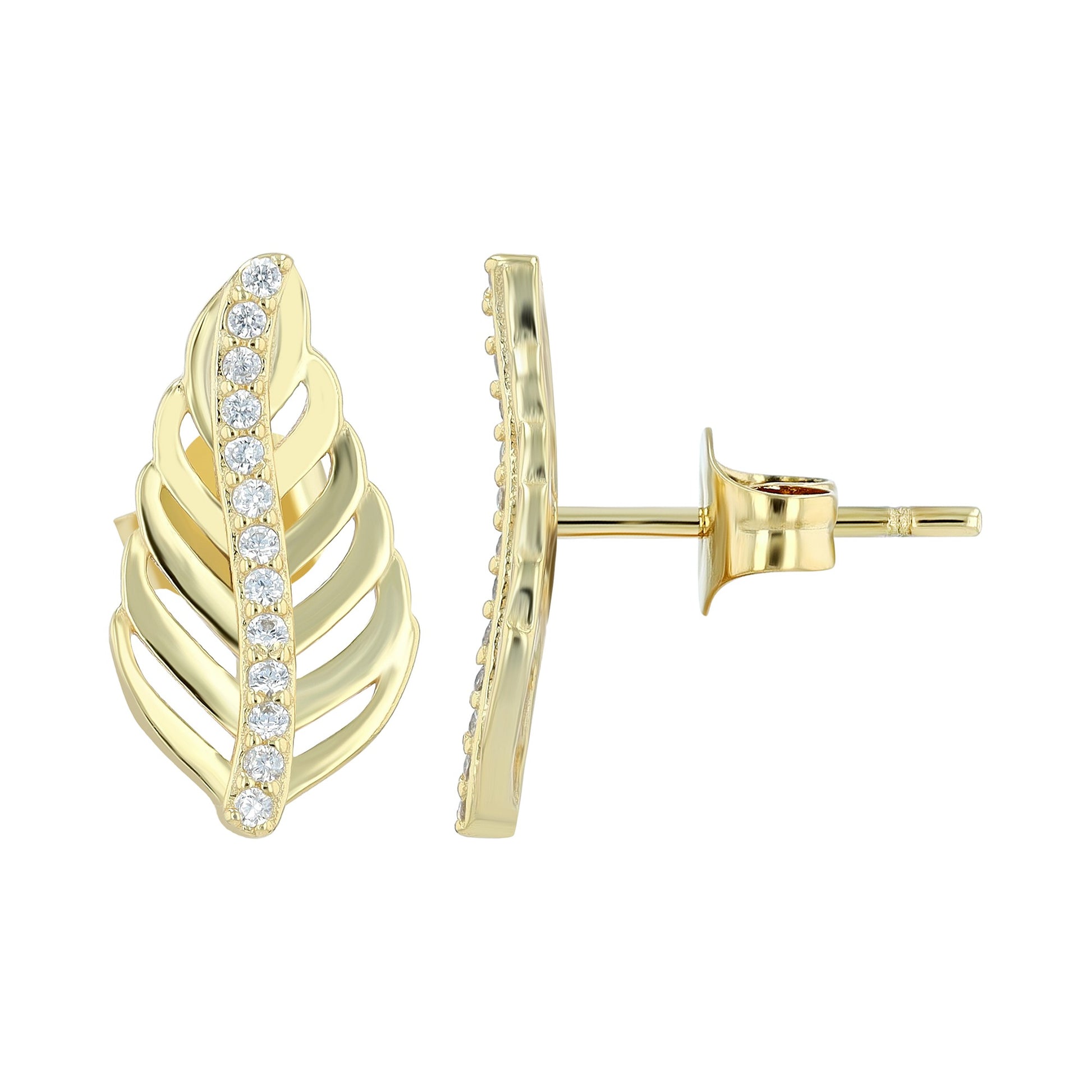 Damen Ohrringe – Ohrstecker aus 925 Silber mit Zirkonia