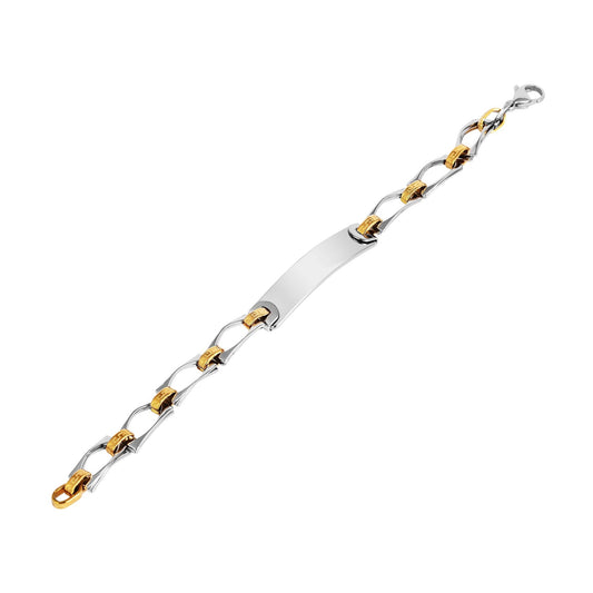 Unisex Armband aus Edelstahl 21 cm
