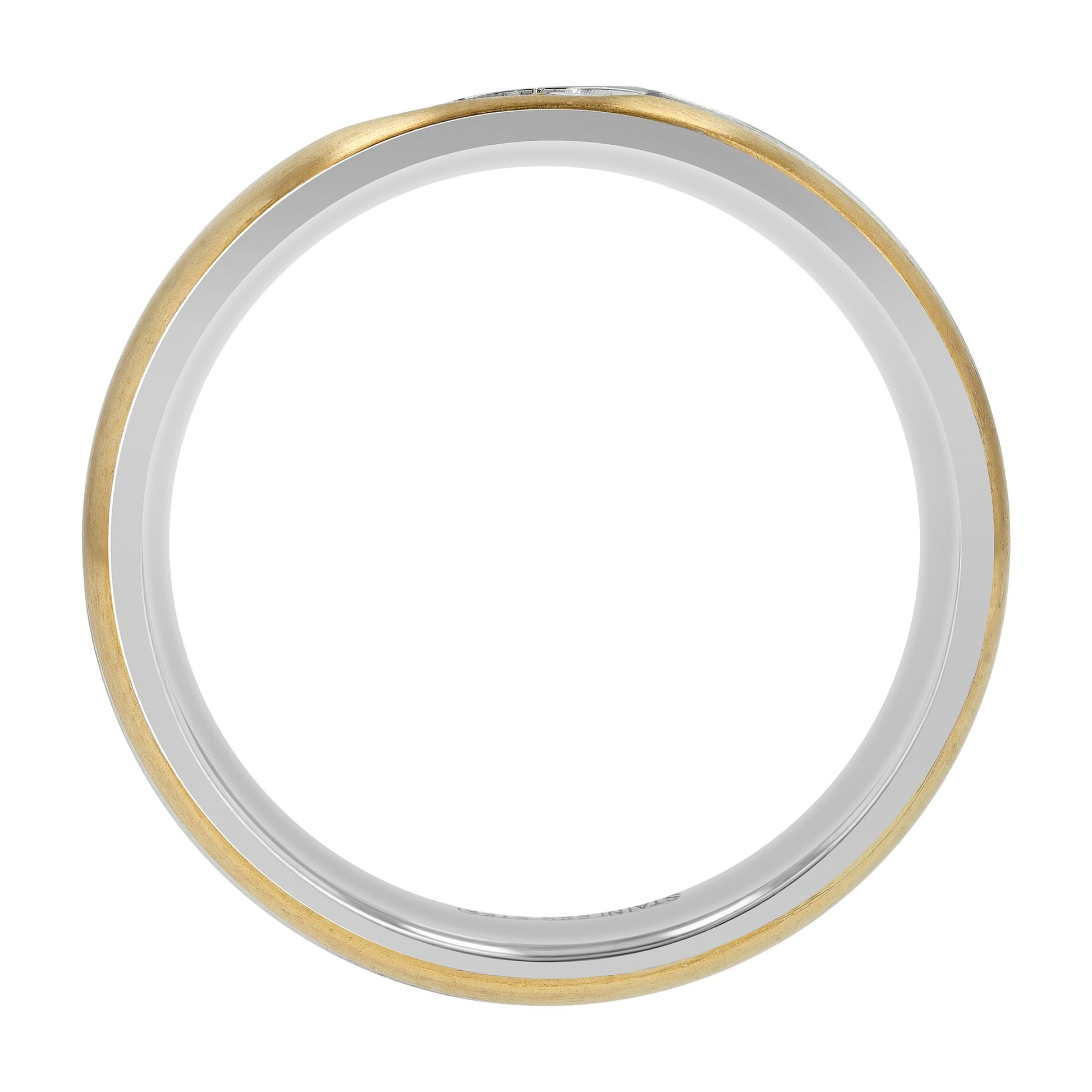 Damen Ring aus Edelstahl mit Strass Steinchen