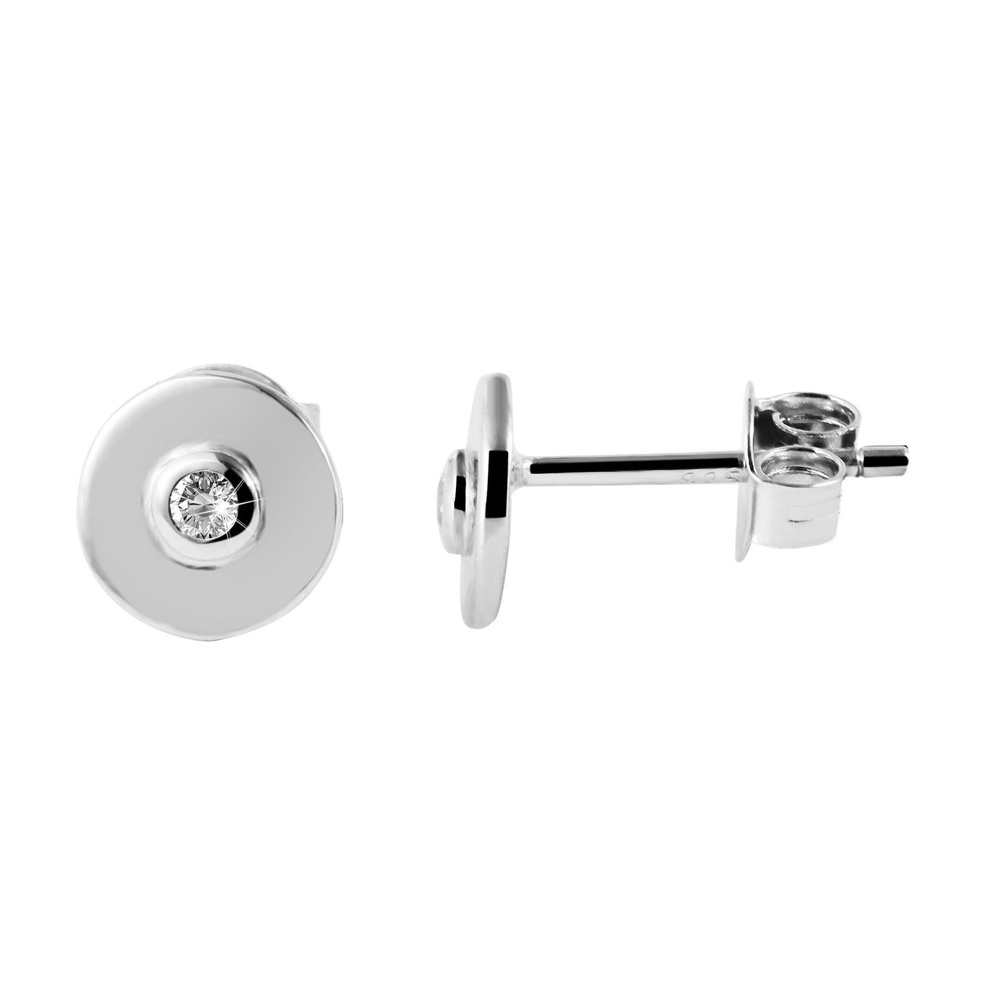 Damen Ohrringe – Ohrstecker aus 925 Silber mit Zirkonia