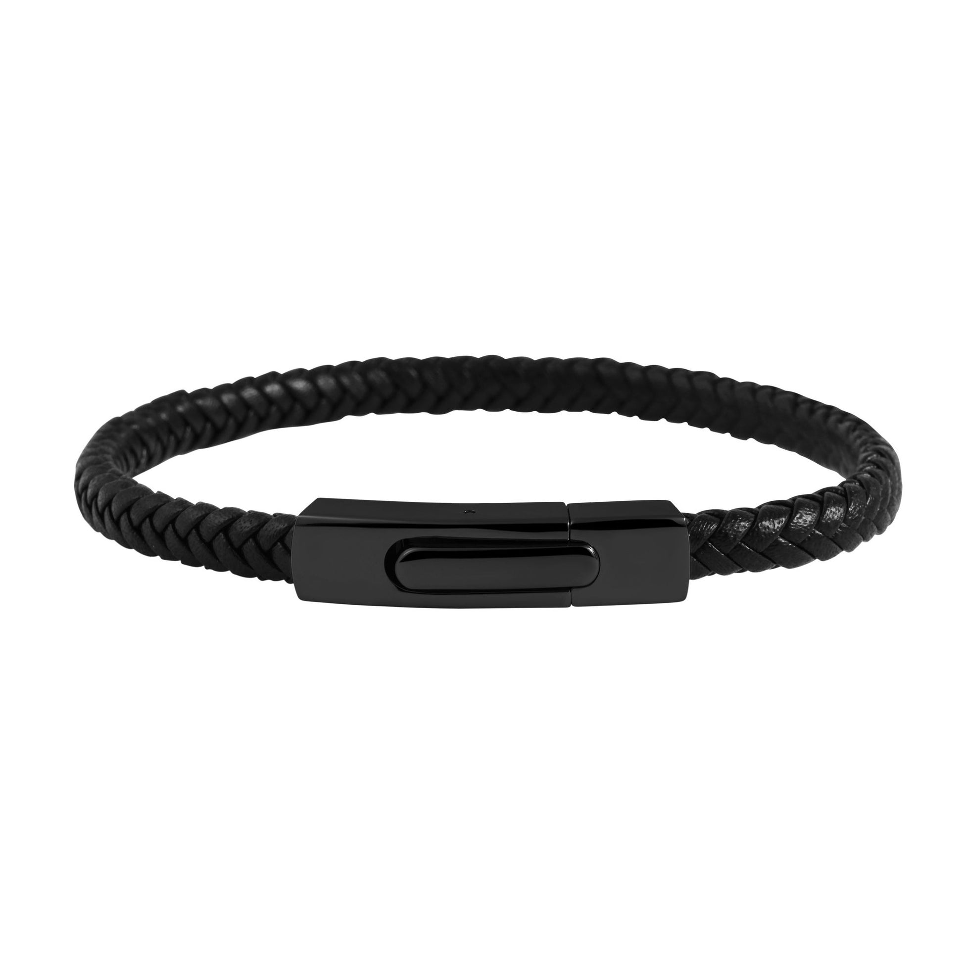 Unisex Armband – Armreif aus Leder 21 cm