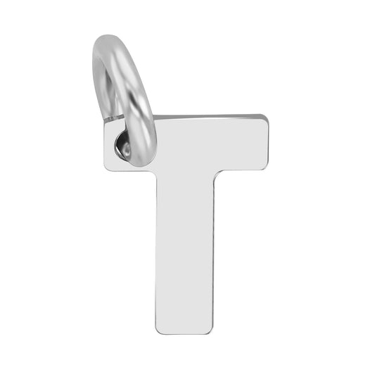 Unisex Anhänger – Buchstabe N Buchstabenanhänger aus 925 Silber