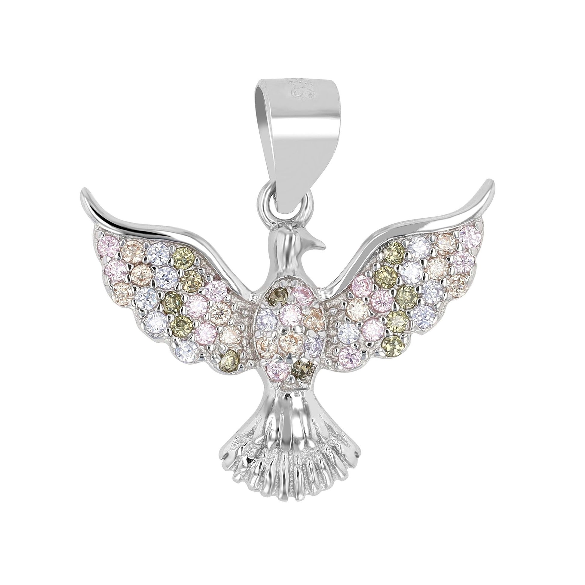 Damen Anhänger aus 925 Silber mit Zirkonia