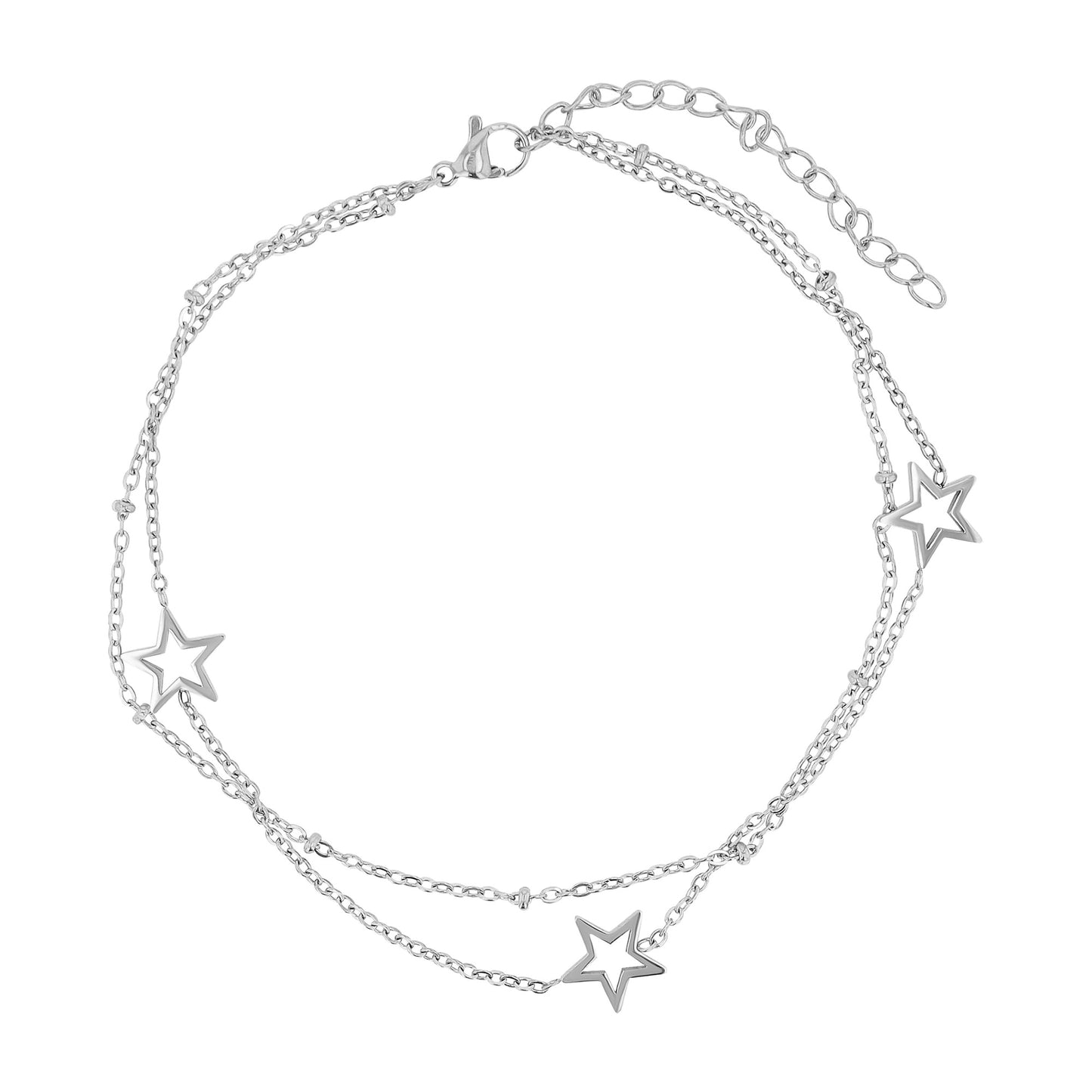 Damen Armband aus Edelstahl 24 cm