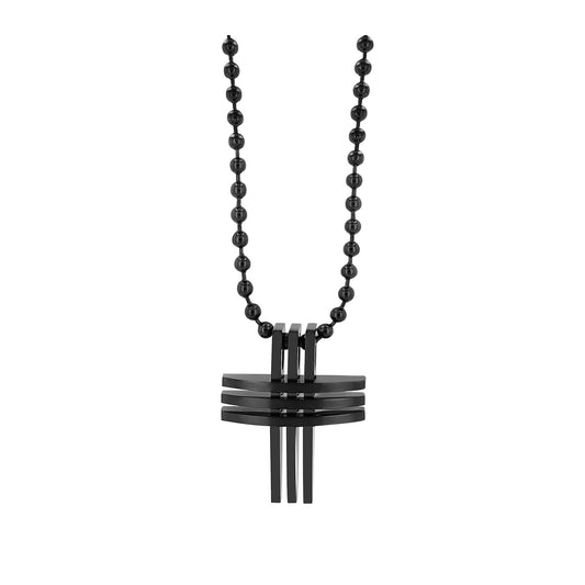 Unisex Halskette mit Anhänger – Kreuz aus Edelstahl