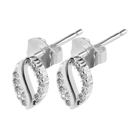 Damen Ohrringe – Ohrstecker aus 925 Silber mit Zirkonia