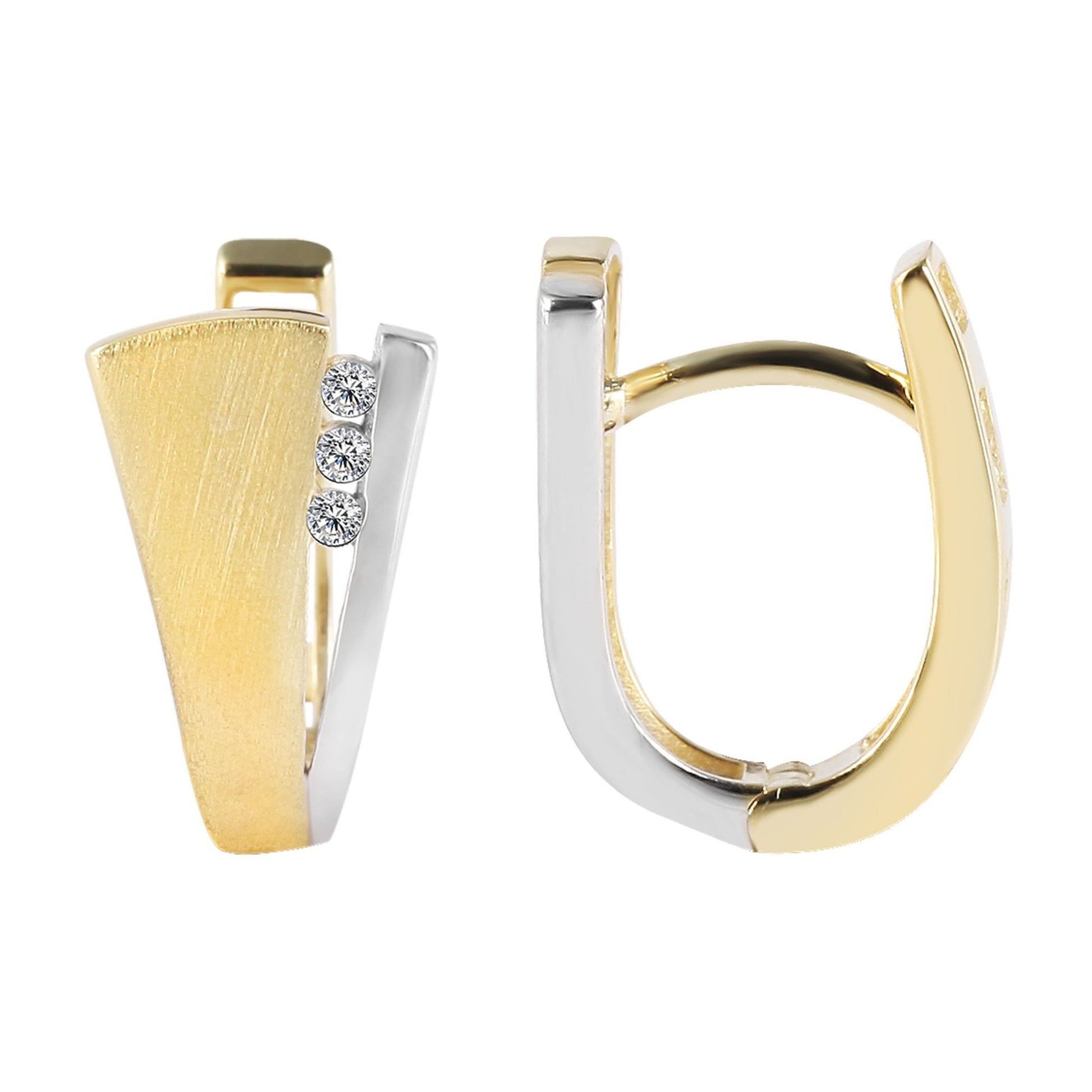 Damen Ohrringe – Ohrstecker aus 333 Gold mit Zirkonia