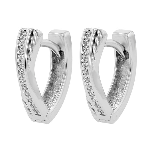 Damen Ohrringe – Klappcreole aus 925 Silber