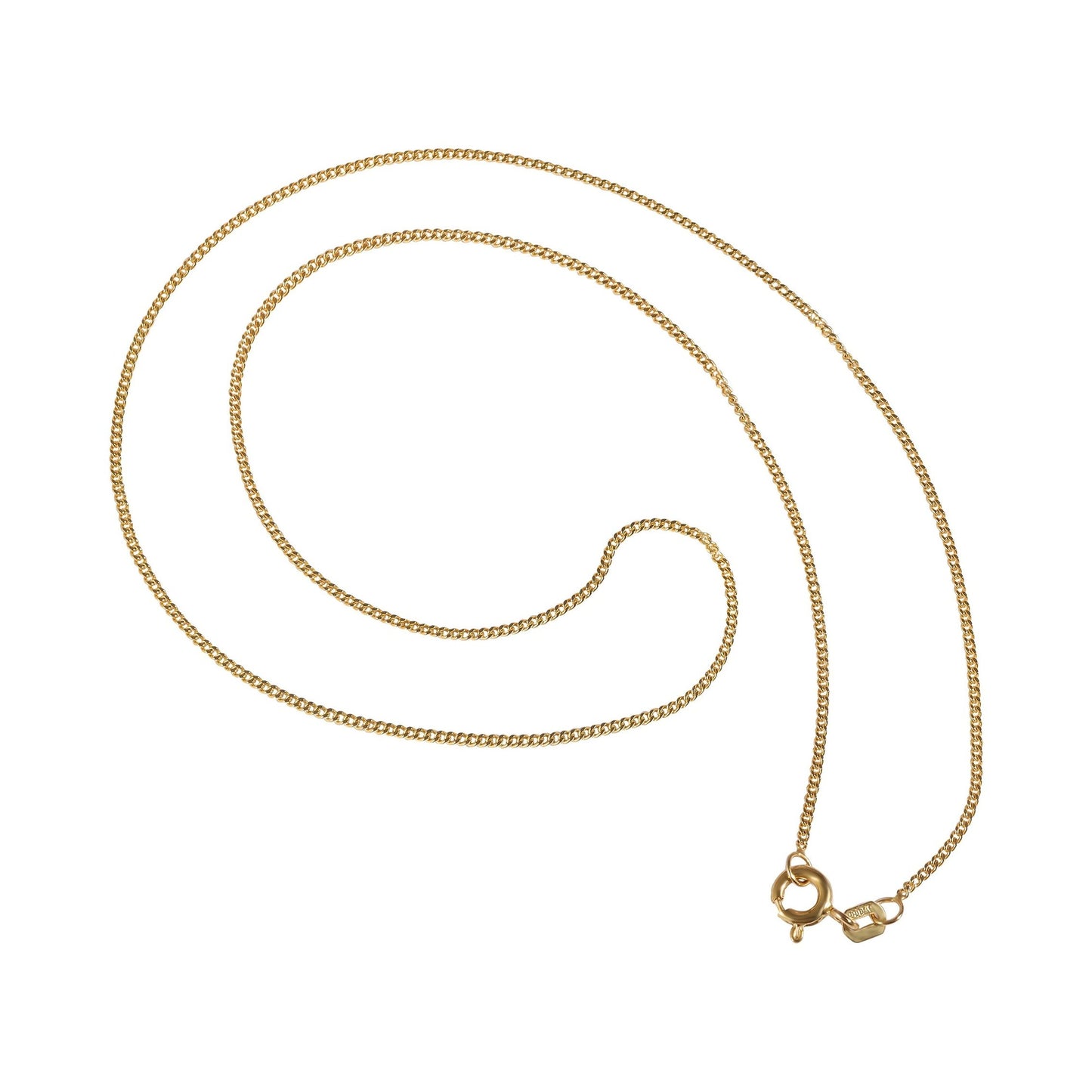 Unisex Halskette – Panzerkette aus 333 Gold 45 cm