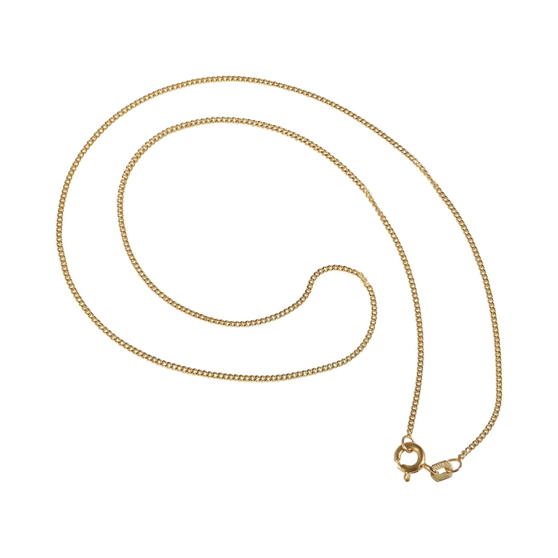 Unisex Halskette – Panzerkette aus 333 Gold 45 cm