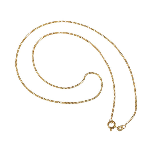 Unisex Halskette – Panzerkette aus 333 Gold 45 cm