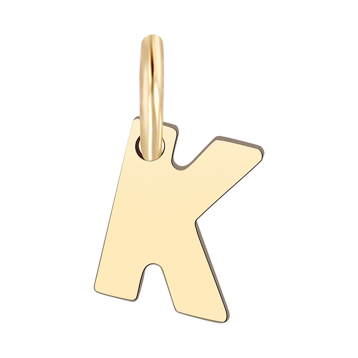 Unisex Anhänger – Buchstabe N Buchstabenanhänger aus 375 Gold