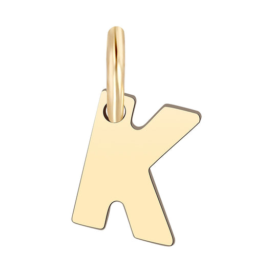 Unisex Anhänger – Buchstabe N Buchstabenanhänger aus 375 Gold