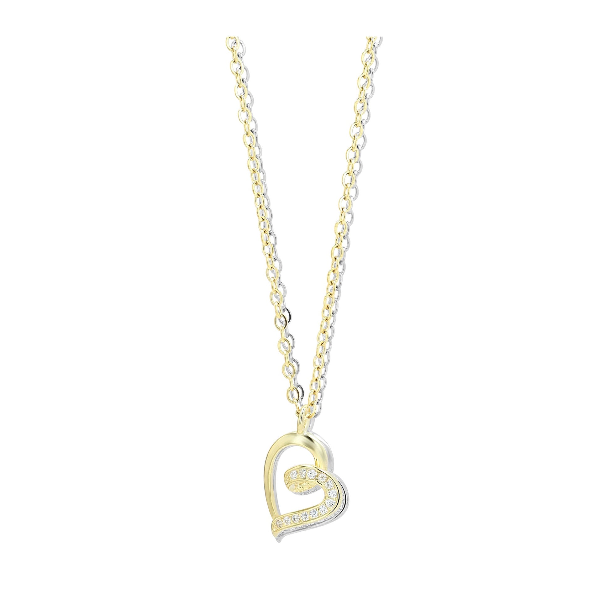 Damen Halskette mit Anhänger – Herz aus 925 Silber