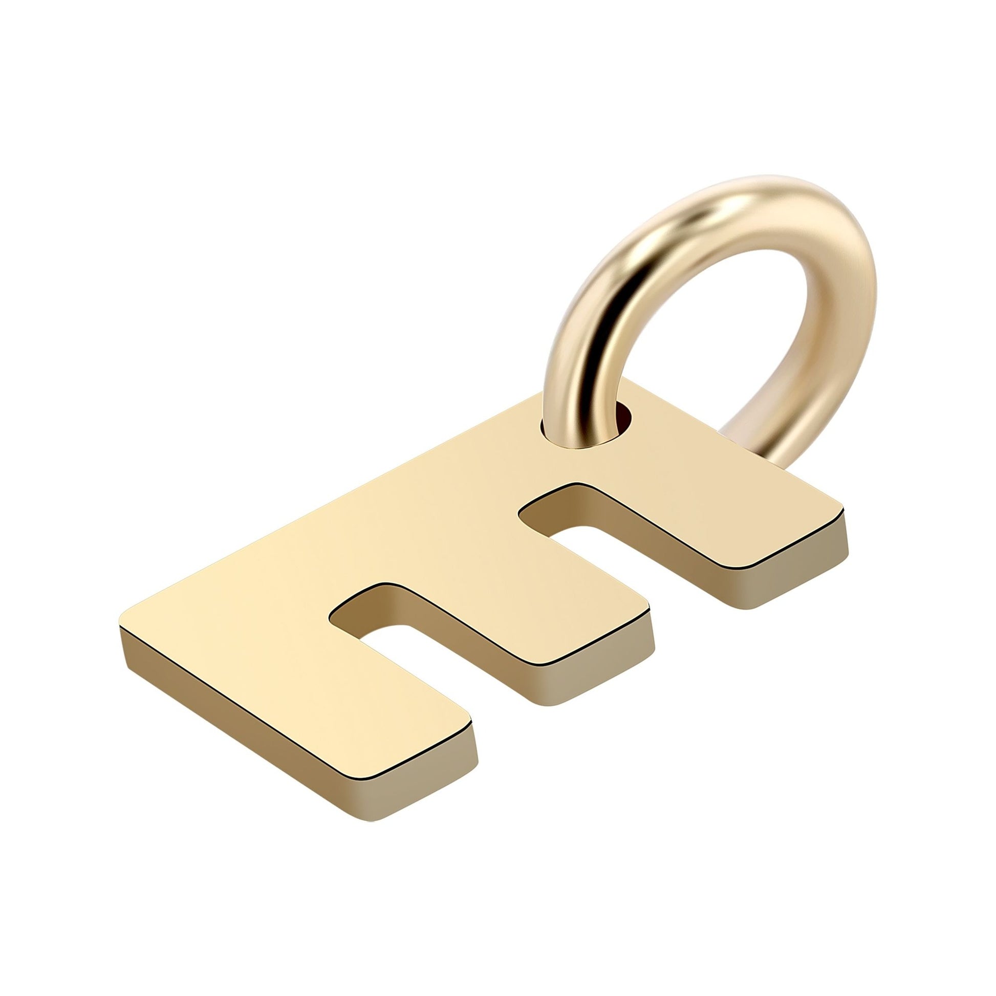 Unisex Anhänger – Buchstabe N Buchstabenanhänger aus 375 Gold