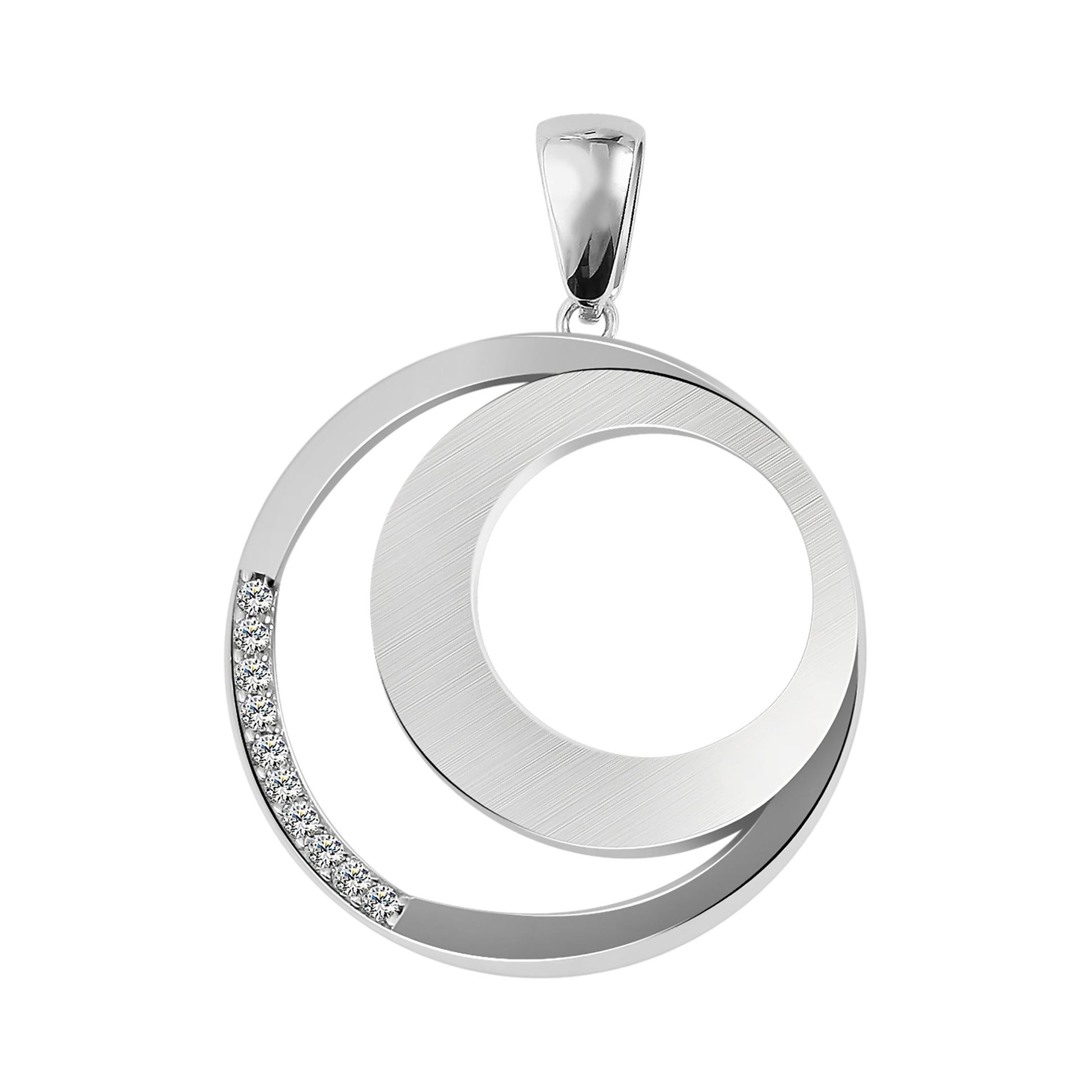 Damen Anhänger aus 925 Silber mit Zirkonia