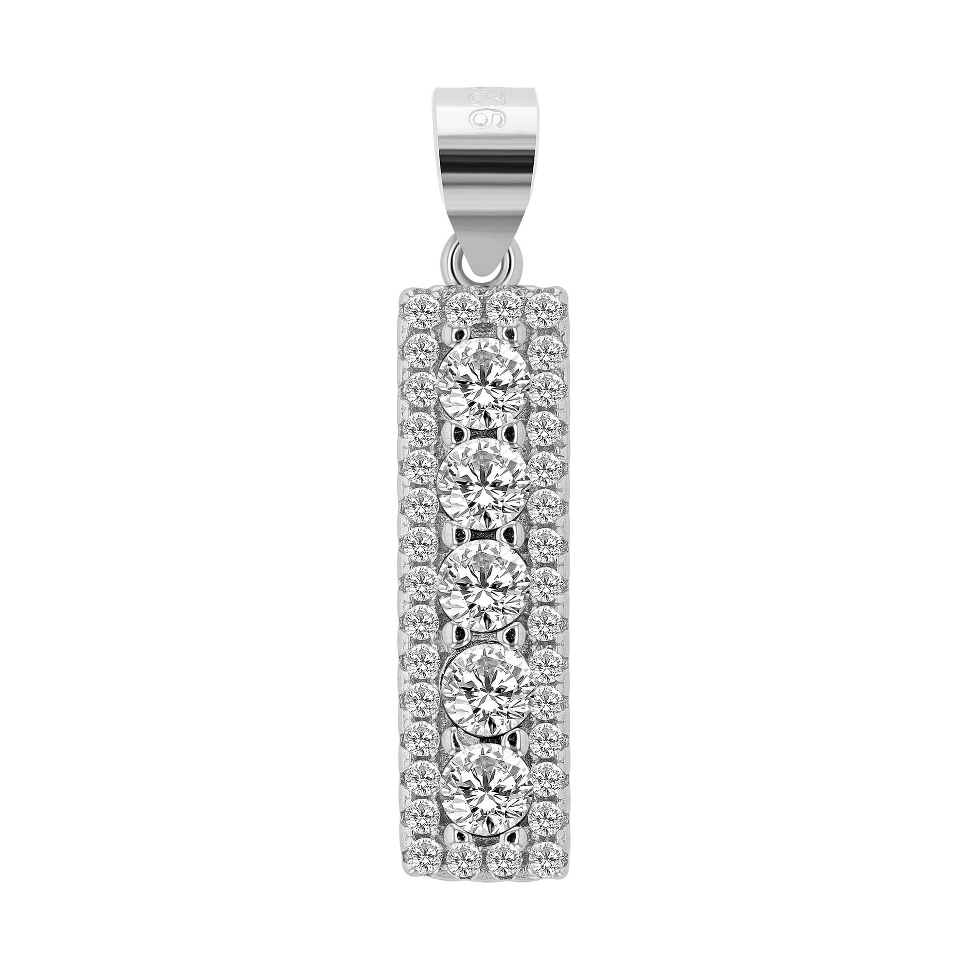 Damen Anhänger – Herzanhänger aus 925 Silber mit Zirkonia
