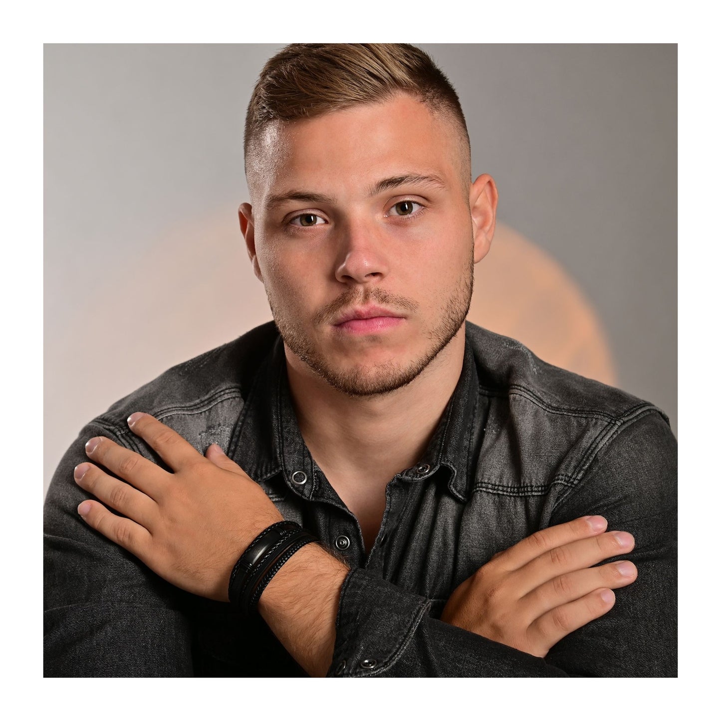 Herren Armband – Lederarmband aus Leder 19 cm