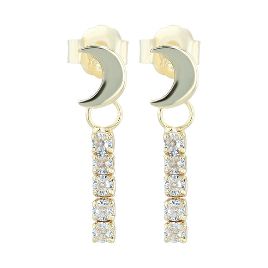 Damen Anhänger – Mond Anhänger aus 925 Silber
