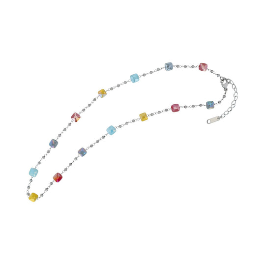 Damen Halskette aus Edelstahl 41 cm